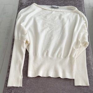 Simkhai Elegant Cream Long Sleeve Sweater XS